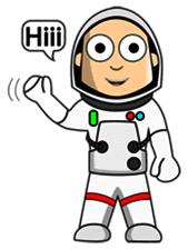 Astronaut Emoji messages sticker-7