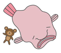 Blobfish The Ugliest Animal Sticker messages sticker-4