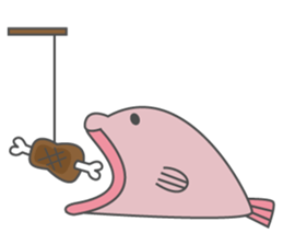 Blobfish The Ugliest Animal Sticker messages sticker-6