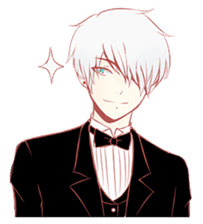 Cute Butler Stickers messages sticker-0