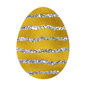 Easter Eggs - Foil and Glitter messages sticker-5