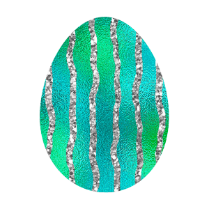 Easter Eggs - Foil and Glitter messages sticker-6