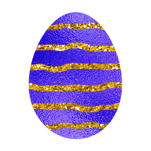 Easter Eggs - Foil and Glitter messages sticker-1
