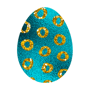 Easter Eggs - Foil and Glitter messages sticker-3