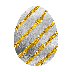 Easter Eggs - Foil and Glitter messages sticker-7