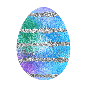 Easter Eggs - Foil and Glitter messages sticker-8