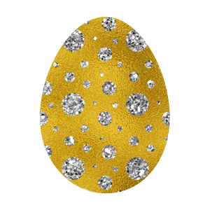 Easter Eggs - Foil and Glitter messages sticker-11