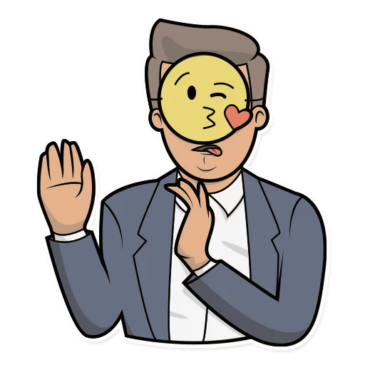 Emoji Man Stickers messages sticker-8