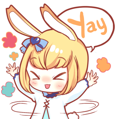 Little Miss Usagi stickers messages sticker-7