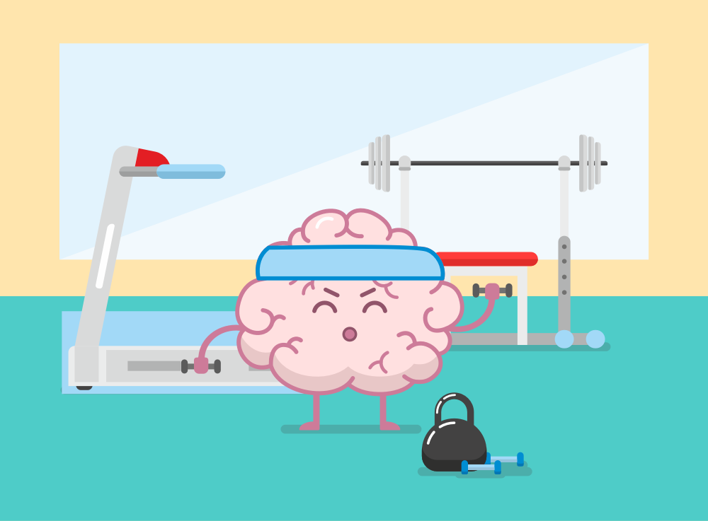 Brain Fitness - Gym for the brain messages sticker-7