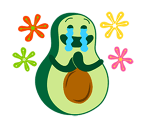 Avocado Party > Cool Stickers! messages sticker-7