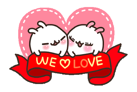 Lovely Rabbit Love Animated messages sticker-10