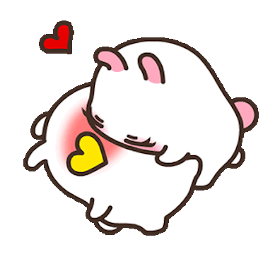 Lovely Rabbit Love Animated messages sticker-4
