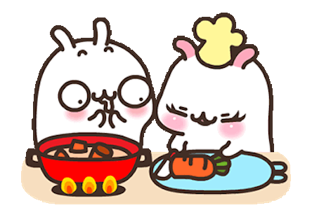 Lovely Rabbit Love Animated messages sticker-8