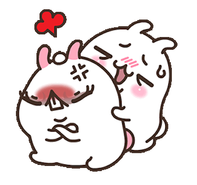 Lovely Rabbit Love Animated messages sticker-1