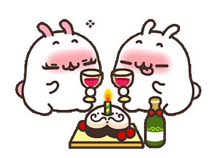 Lovely Rabbit Love Animated messages sticker-2