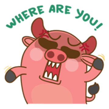 Funny Angry Pig messages sticker-11