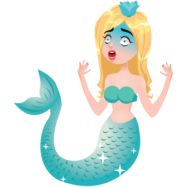 Mermaid Emoji messages sticker-6