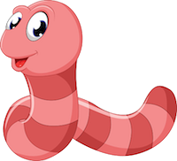 Worm Cute Stickers messages sticker-7