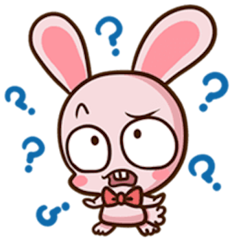 Pinky Bunny Cute messages sticker-5
