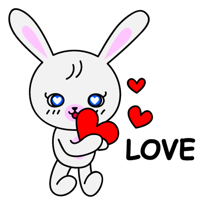 Lovely bunny ”Nana" messages sticker-1