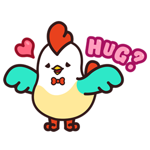 Cute Roosters Stickers messages sticker-7