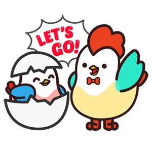 Cute Roosters Stickers messages sticker-3