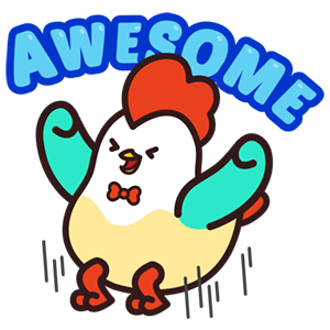 Cute Roosters Stickers messages sticker-5