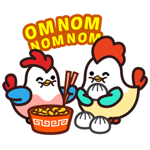 Cute Roosters Stickers messages sticker-4