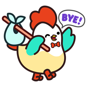 Cute Roosters Stickers messages sticker-8