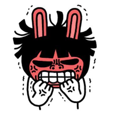 Sis Rabbit Funny messages sticker-4