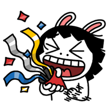 Sis Rabbit Funny messages sticker-1