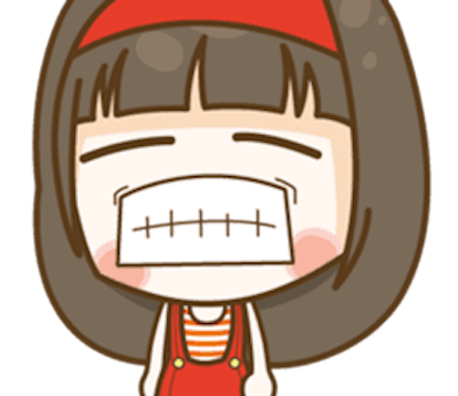 Cutie Girl Emotion messages sticker-11
