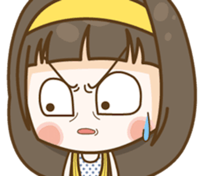 Cutie Girl Emotion messages sticker-9
