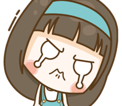 Cutie Girl Emotion messages sticker-1