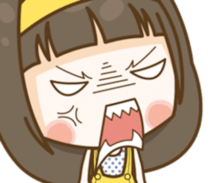 Cutie Girl Emotion messages sticker-0