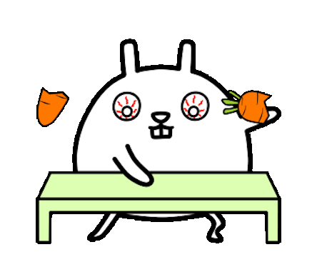 Super Funny Fat Rabbit Animated messages sticker-4