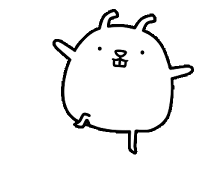 Super Funny Fat Rabbit Animated messages sticker-11