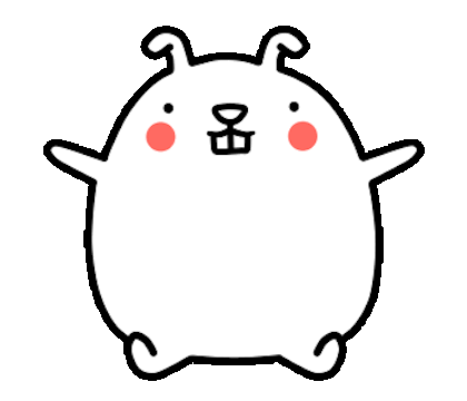 Super Funny Fat Rabbit Animated messages sticker-3