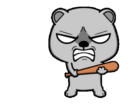 Angry Bear Animated messages sticker-4