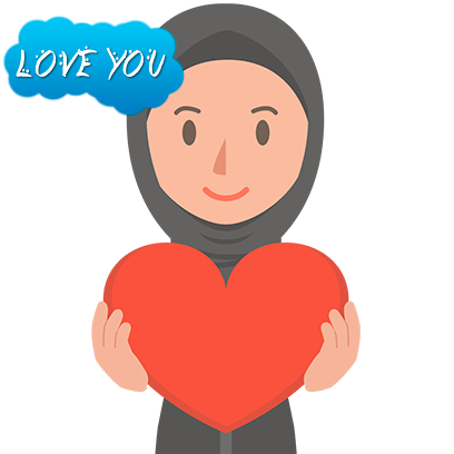 Muslimoji woman messages sticker-9