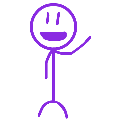 Purple Stickman messages sticker-10