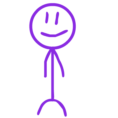 Purple Stickman messages sticker-9