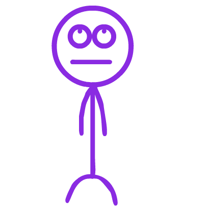 Purple Stickman messages sticker-7
