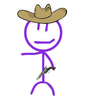 Purple Stickman messages sticker-5