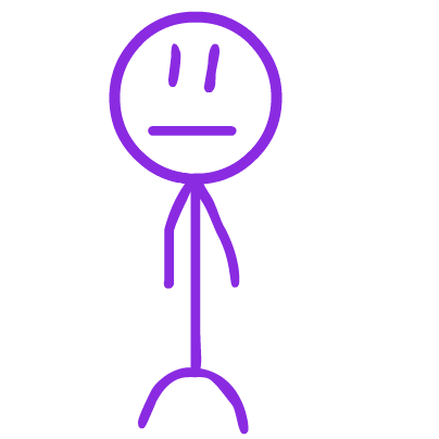 Purple Stickman messages sticker-11