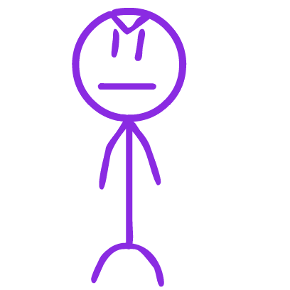 Purple Stickman messages sticker-0