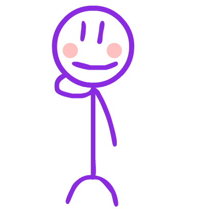 Purple Stickman messages sticker-2