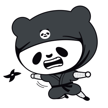 PANDA Ninja Panzo messages sticker-1