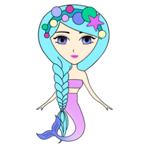 Funny Mermaids Stickers messages sticker-9